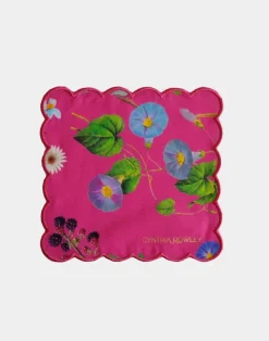 Best Cynthia Rowley Scallop Embroidered Edge Cocktail Napkin PNKFL