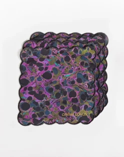 Discount Cynthia Rowley Scallop Embroidered Edge Cocktail Napkin PPMAR