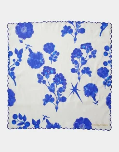 Hot Cynthia Rowley Scallop Embroidered Edge Dinner Napkin WTBLU