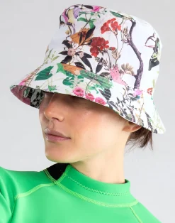 Discount Cynthia Rowley Secret Garden Bucket Hat WHTMT