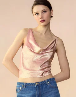 New Cynthia Rowley Shimmering Siren Top ROSGD