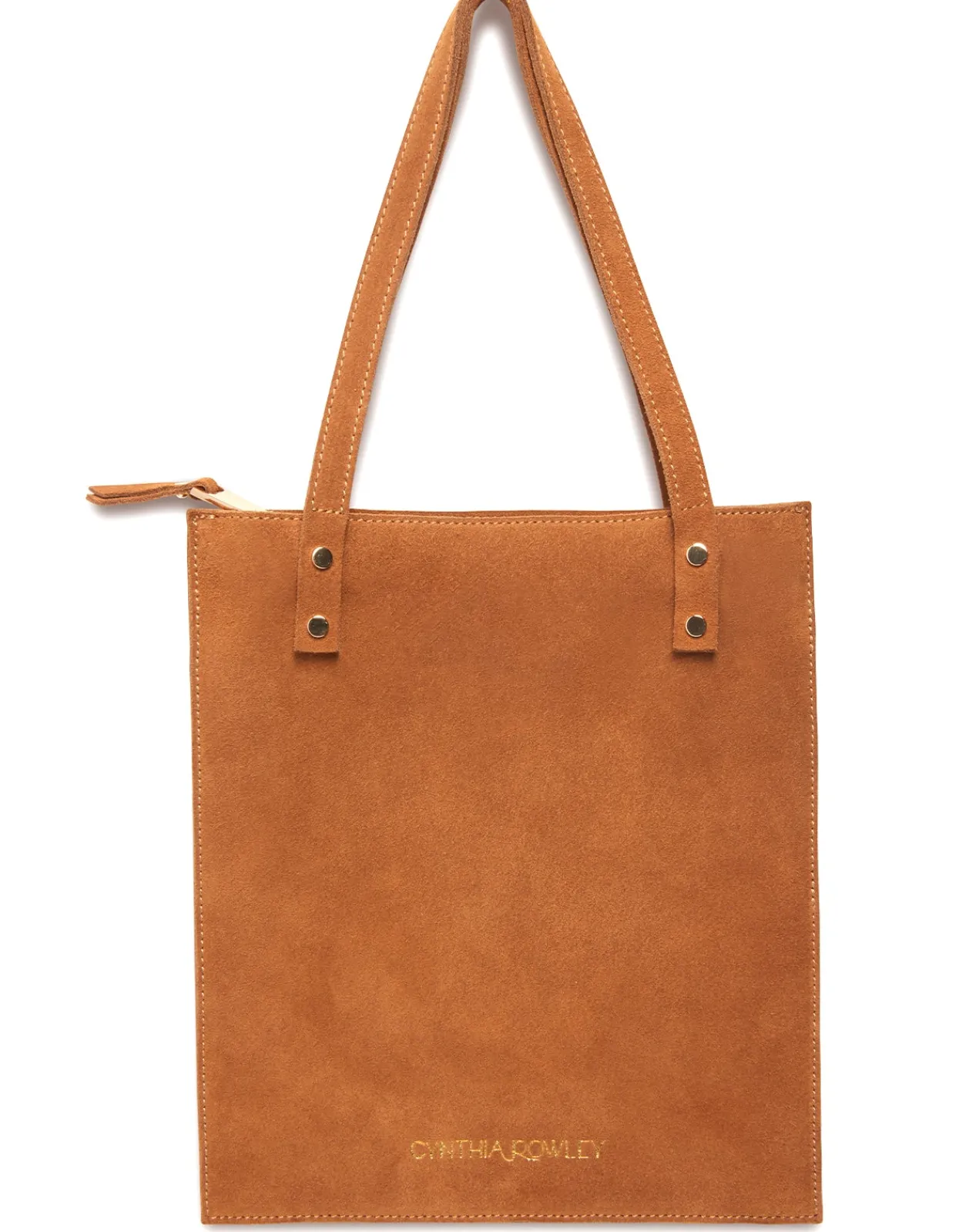Fashion Cynthia Rowley Sleek Suede Tote BROWN