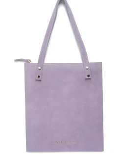Clearance Cynthia Rowley Sleek Suede Tote LVNDR