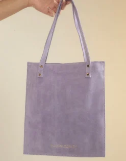 Clearance Cynthia Rowley Sleek Suede Tote LVNDR