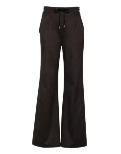 Outlet Cynthia Rowley Sleek Ultrasuede Lounge Pant BLACK