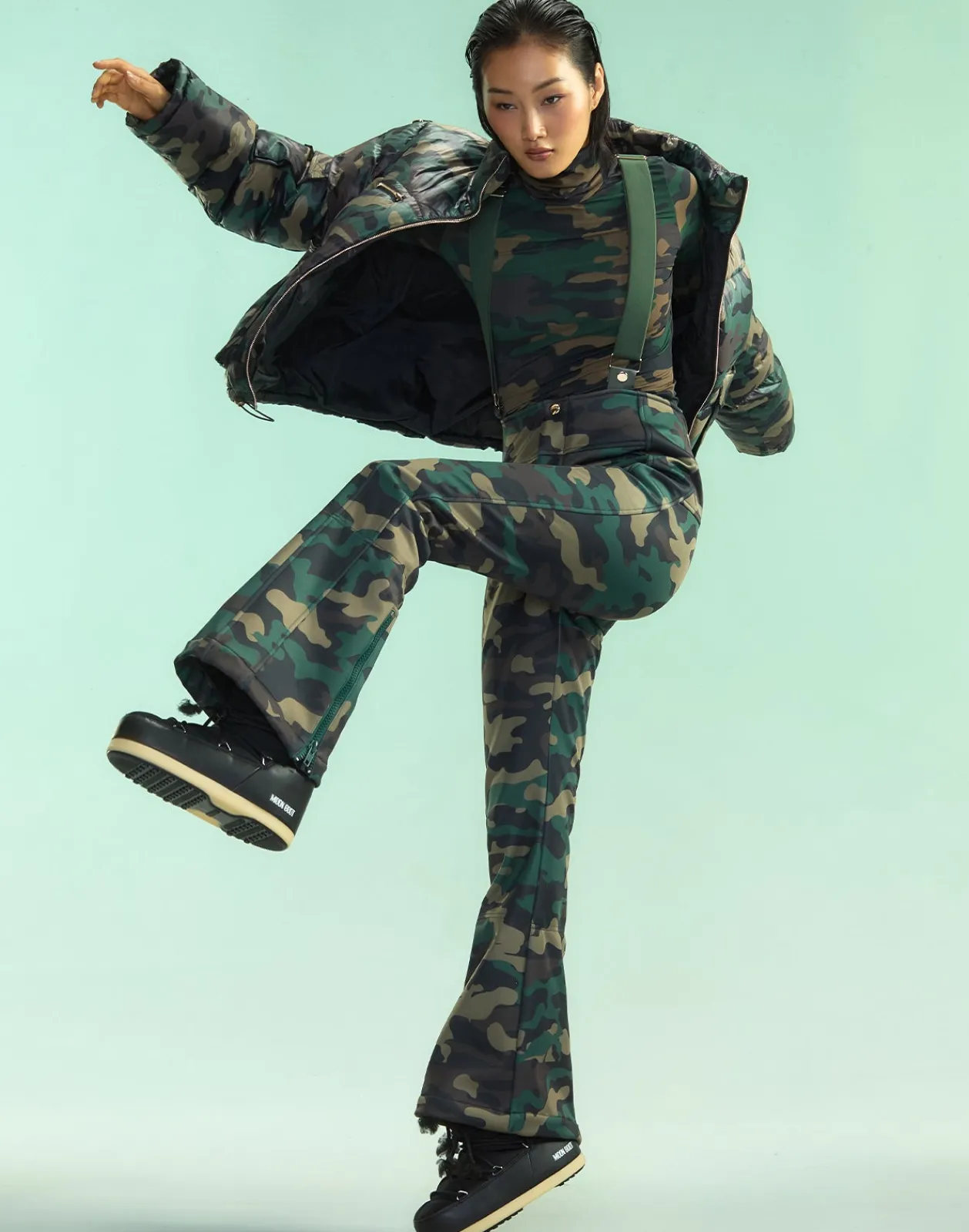 Discount Cynthia Rowley Slope Style Ski Pants GRNCAM