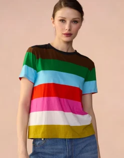 New Cynthia Rowley Striped Tee STMUL