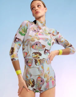 Sale Cynthia Rowley Sunrise Paisley Wetsuit BLUMB