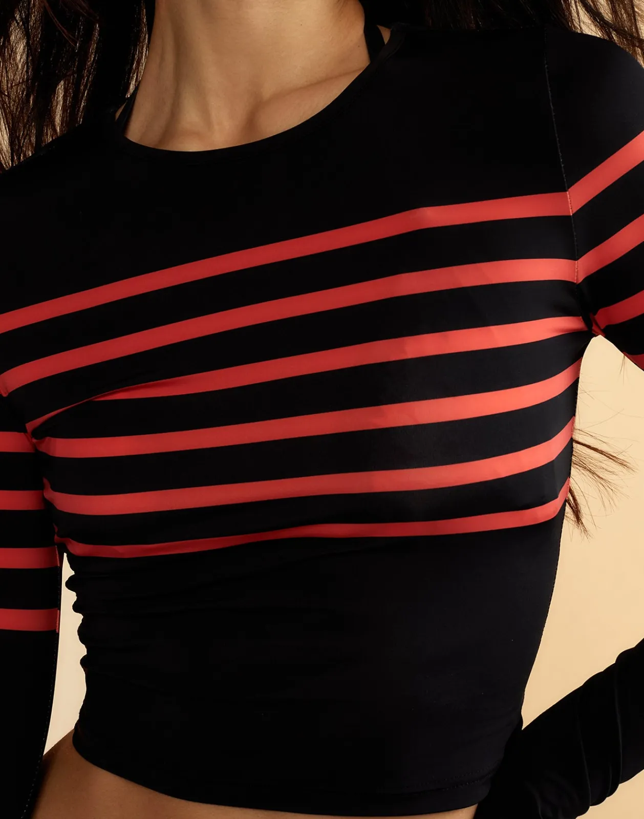 Discount Cynthia Rowley Taylor Rashguard BLKRD