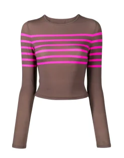 Clearance Cynthia Rowley Taylor Rashguard BRWPNK