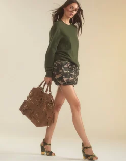 Fashion Cynthia Rowley Undercover Cargo Shorts GRNCAM