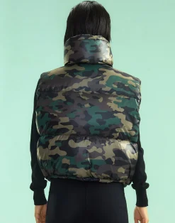 Outlet Cynthia Rowley Undercover Puffer Vest GRNCAM