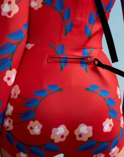 New Cynthia Rowley Vine Floral Wetsuit RDVFLO