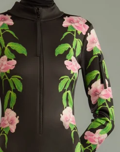 Outlet Cynthia Rowley Water Repellent Bonded Ski Suit BLKPNK