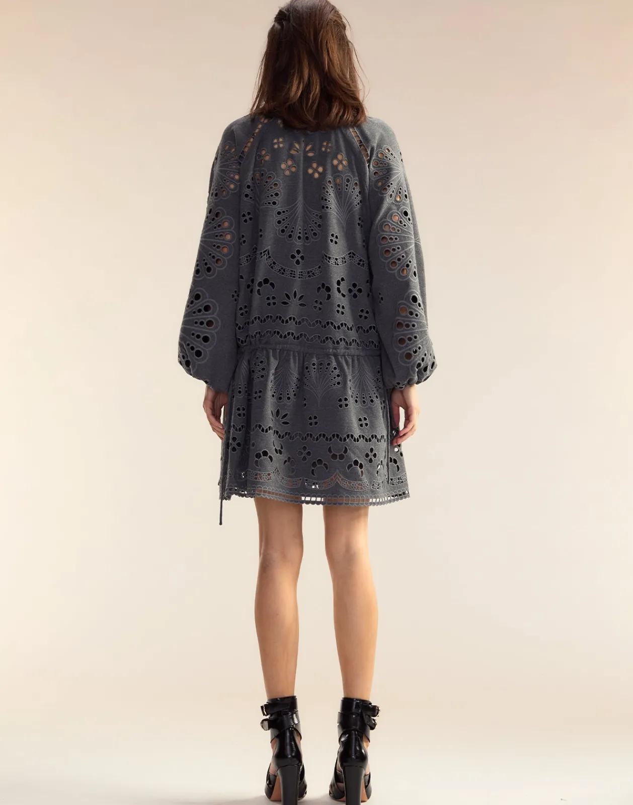 Discount Cynthia Rowley Wellesley Embroidered Dress HGREY