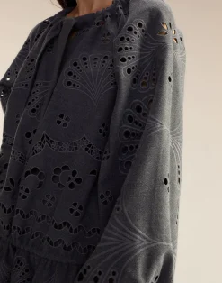 Discount Cynthia Rowley Wellesley Embroidered Dress HGREY