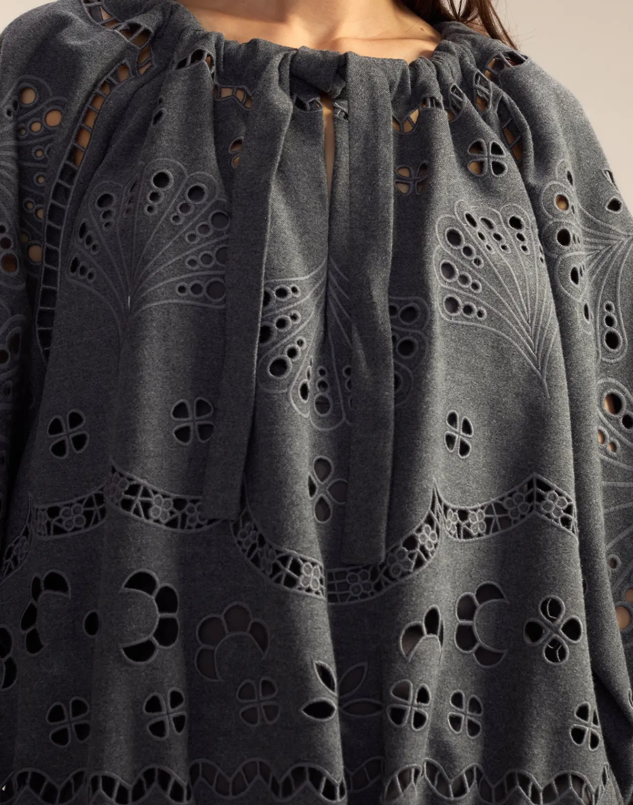 Discount Cynthia Rowley Wellesley Embroidered Dress HGREY