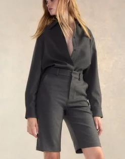 Hot Cynthia Rowley Wellesley Flannel Shirt HGREY