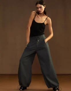 Discount Cynthia Rowley Wellesley Flannel Trouser HGREY