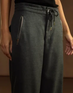 Discount Cynthia Rowley Wellesley Flannel Trouser HGREY