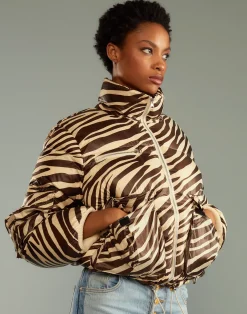 Best Cynthia Rowley Down Puffer Jacket ZEBRA